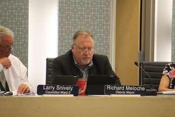 Essex Councillor Richard Meloche at the June 20, 2016 regular meeting of council. (Photo by Ricardo Veneza)