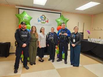 Sarnia police at the Acces Franco-Sante launch on March 20 (Photo by: Sarnia police)