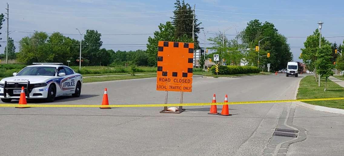 London police block Hyde Park Road and South Carriage Road were several pedestrians were struck by a vehicle, June 7, 2021. (Photo by Craig Needles, Blackburn News)