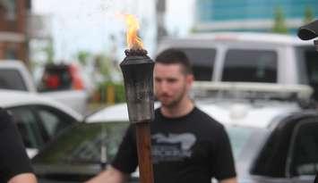 The torch for the Windsor leg of the Law Enforcement Torch Run, May 28, 2019. Photo by Mark Brown/Blackburn News.