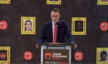 Director of the Bolo Program, Max Langlois. (Screenshot from Top 25 List news conference on April 26, 2022)