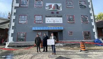 Windsor-Tecumseh MP Irek Kusmierczyk at a new affordable housing complex in Windsor, November 18, 2024. (Photo by Maureen Revait) 