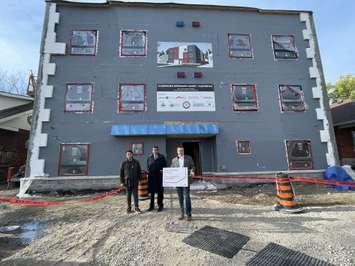 Windsor-Tecumseh MP Irek Kusmierczyk at a new affordable housing complex in Windsor, November 18, 2024. (Photo by Maureen Revait) 