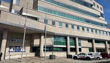 Windsor Police Service Headquarters in downtown Windsor, March 1 2024. (Photo by Maureen Revait) 