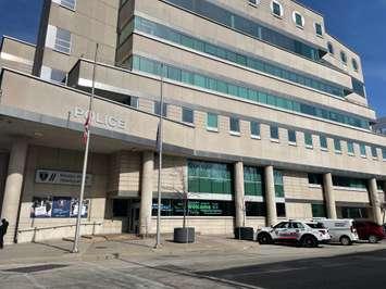 Windsor Police Service Headquarters in downtown Windsor, March 1 2024. (Photo by Maureen Revait) 