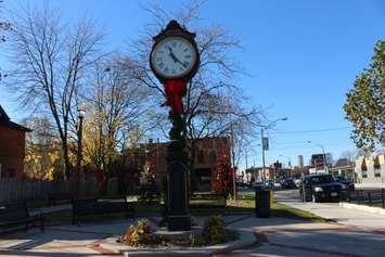 Jubilee Park in Walkerville decorated for the Walkerville Holiday Walk, November 20, 2015 (Photo by Maureen Revait) 