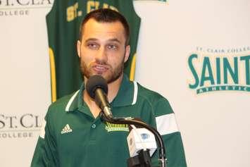 St.Clair College Varsity Men's Basketball Coach Luc Stevenson May 12, 2015.  (Photo by Adelle Loiselle)