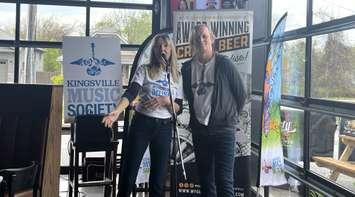 Michele and John Law, co-founders of the Kingsville Music Festival, May 3, 2024. (Photo by Maureen Revait) 