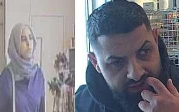 Two suspects wanted in connection with a series of retail thefts in Windsor, May 24, 2025. Images courtesy Windsor police.