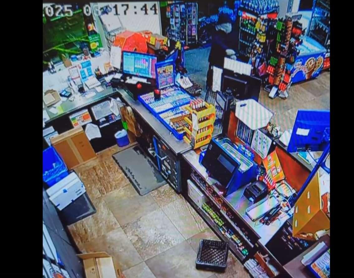 Surveillance still of armed robbery on Campbell Avenue. (Provided by Windsor Police) 