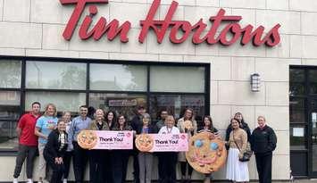 Local charities celebrate donations from the spring Smile Cookie campaign, May 13, 2025. (Photo by Maureen Revait) 