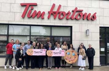 Local charities celebrate donations from the spring Smile Cookie campaign, May 13, 2025. (Photo by Maureen Revait) 