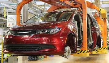 The 2017 Chrysler Pacifica at the Windsor Assembly Plant, May 6 2016. (Photo by Maureen Revait)