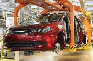 The 2017 Chrysler Pacifica at the Windsor Assembly Plant, May 6 2016. (Photo by Maureen Revait)