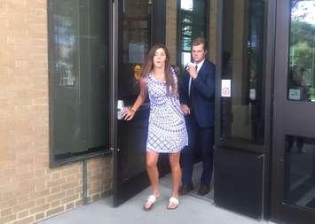 Ben Johnson leaves the Superior Court after the judge delivers a guilty ruling, September 1, 2016. (Photo by Maureen Revait) 