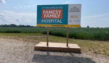 The site of the Fancsy Family Hospital, the new acute care hospital on Country Road 42, August 12, 2025. (Photo by Maureen Revait)