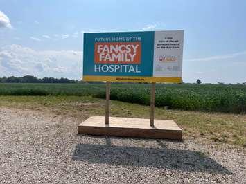 The site of the Fancsy Family Hospital, the new acute care hospital on Country Road 42, August 12, 2025. (Photo by Maureen Revait)