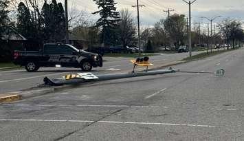 Sarnia police vehicle at Michigan Avenue and Indian Road (Photo by: Sarnia police)