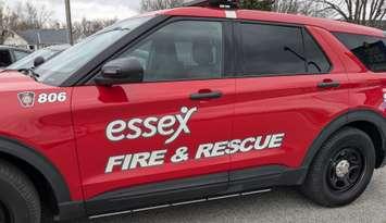 Essex Fire and Rescue vehicle, December 11, 2024. WindsorNewsToday.ca file photo.