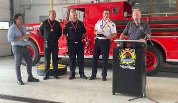 Run With Responders news conference, July 9, 2025. (Photo by Maureen Revait) 