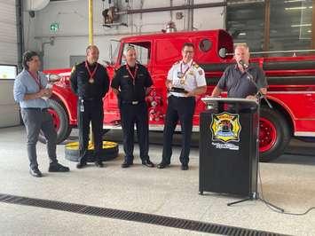 Run With Responders news conference, July 9, 2025. (Photo by Maureen Revait) 