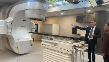 A Linear Accelerator used for cancer treatment at Windsor Regional Hospital, March 24, 2025. (Photo by Maureen Revait) 