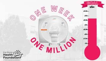 One Week, One Million logo. Courtesy Erie Shores Health Foundation.