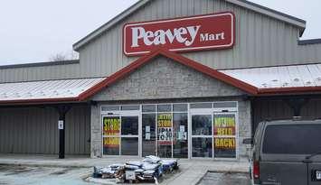 Peavey Mart on St. Clair Street in Chatham. January 22, 2025. (Photo by Jaryn Vecchio)