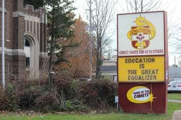 Catholic Central High School in Windsor.  (Photo by Adelle Loiselle)