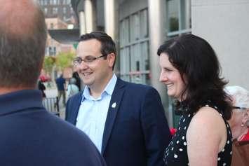 Windsor city councillor Irek Kusmierczyk, a candidate for the Liberal nomination in Windsor-Tecumseh, outside the St. Clair Centre for the Arts, September 16, 2019. Photo by Mark Brown/Blackburn News.