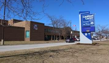 Cardinal Carter Secondary School in Leamington, March 8, 2017. (Photo by Maureen Revait)
