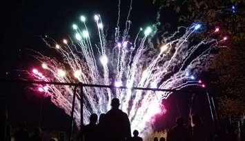 Fireworks being discharged. (File photo by Mark Brown, Blackburn Media)