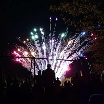 Fireworks being discharged. (File photo by Mark Brown, Blackburn Media)