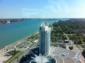 The view from Caesars Windsors Augustus 27 event room, May 19, 2016. (Photo by Mike Vlasveld) 