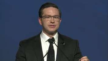 Pierre Poilievre elected new leader of the Conservative Party of Canada on Saturday, September 10 during an event at the Shaw Centre in Ottawa. (Image captured via Youtube)