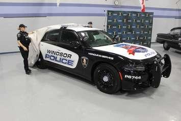 The Windsor Police Service unveils its 150th anniversary car, April 18, 2017. (Photo by Mike Vlasveld) 
