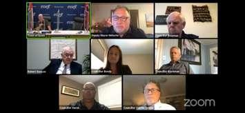 Members of Essex Town Council meet via Zoom on July 19, 2021. Image courtesy Town of Essex/YouTube.