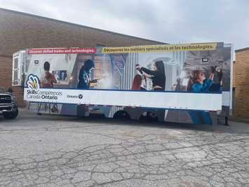Skills Ontario Trades and Tech Truck, March 25, 2025. (Photo by Maureen Revait)
