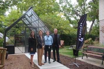 The new greenhouse at Hospice Windsor and Essex County's Windsor campus will soon host programming thanks to donations from Concerts For A Cure, October 11, 2023. (Photo by Maureen Revait) 