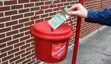 Salvation Army Kettle. (Photo by Matt Weverink)