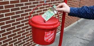 Salvation Army Kettle. (Photo by Matt Weverink)