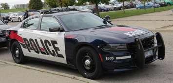 File photo of a Woodstock police cruiser. (Photo by Miranda Chant, Blackburn News.)