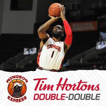 Quinnel Brown of the Windsor Express. (Photo courtesy of the Windsor Express via Twitter)
