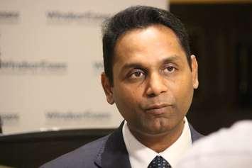 CEO Rakesh Naidu speaks at the Windsor-Essex Economic Development Corporations's annual general meeting, June 8, 2016. (Photo by Jason Viau)