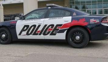 File photo of a Woodstock police cruiser. (Photo by Miranda Chant, Blackburn News.)