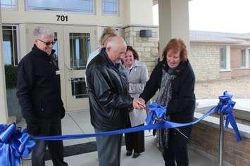 Erie Shores campus of the Hospice of Windsor and Essex County celebrating its grand opening, April 6, 2016. (photo by Maureen Revait) 
