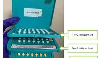 Seasonique birth control pills pictured with the correct configuration. Photo provided by Health Canada.