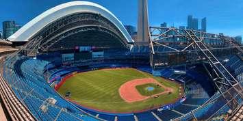 Empty stadium at Rogers Centre. (Photo courtesy of Toronto Blue Jays via Twitter.)