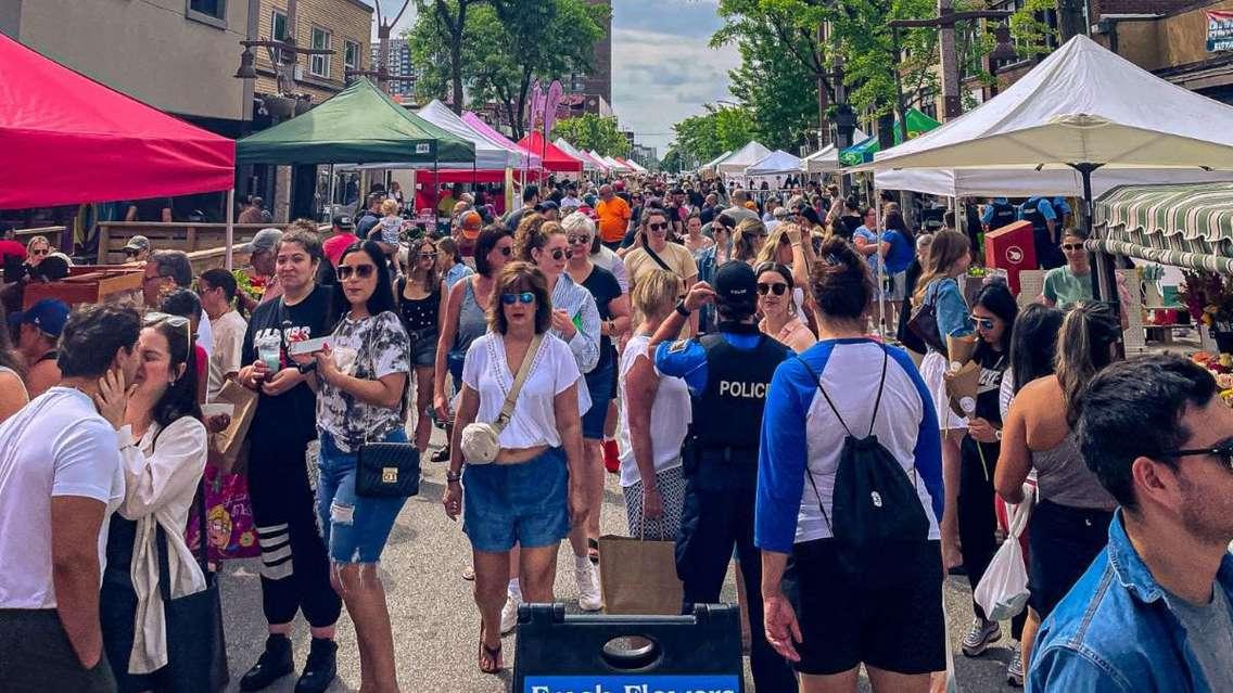 Downtown Windsor Farmers Market. Photo courtesy Downtown Windsor Business Improvement Association.