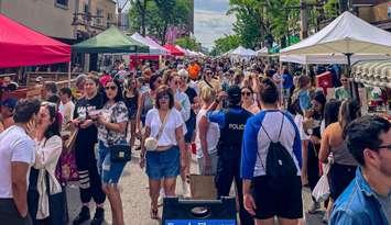 Downtown Windsor Farmers Market. Photo courtesy Downtown Windsor Business Improvement Association.